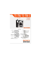 Sony TC-756-2 - Service Manual 